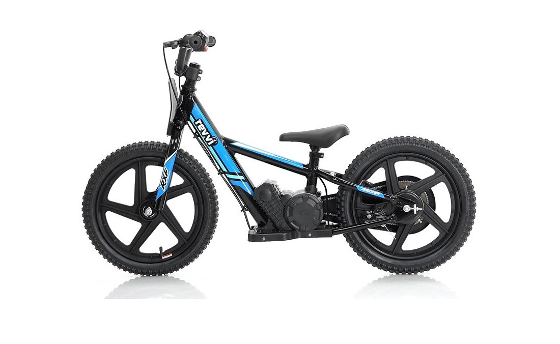 Revvi 16inch Electric Balance Bike - Blue at Jack Parker Cycles - Burscough